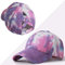Herren Kappe Hut Tie-Dye Baseball Cap Damen Damen Frühling Herbst Pferdeschwanz Baseball Cap Snapback Hut Messy Bun Hut Weibliche Hip Hop Hüte-Lila