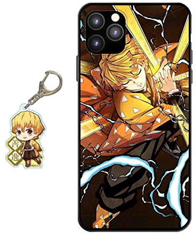 Hülle für iPhone 11 Pro Anime Handyhülle [Mit Schlüsselbund] Cartoons Silikon Sanft Bumper Case Hülle für iPhone 11 Pro