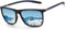 ZENOTTIC Polarisierte Sonnenbrille Herren Kohlefaser Bügel Quadratische Sonnenbrille Fahren Angeln Golf Sport UV400 Schutz