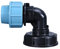 IBC Tank Thread Connector s60x6 Adapter To Mdpe Water Pipe Fittings Elbow Outlet 20mm