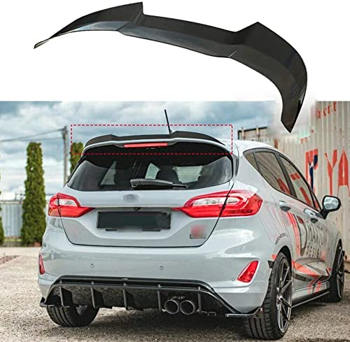 CANLAY ABS Material Spoiler Heckspoiler Heckklappenspoiler für Ford Fiesta ST MK8 2018 2019 2020, Fahrzeug Stabilität Schwanz Dekoration