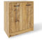 MeblePitus Kommode Mit Türen - Sideboard Eiche Retro Ohne Schubladen - Sideboard Büro 80x70x40 - Standschrank - Mehrzweckschrank Beistellschrank