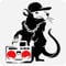 FINGERINSPIRE Banksy Hip Hop Ratte Schablone 30x30cm Wiederverwendbare Banksy Ratte Schablone DIY Art Radios Und Maus Malvorlage Banksy Thema Schablone Zum Malen Auf Holz Wand Und Möbel