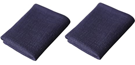 Healeved 2 Stück Verdickte Geschirrtücher Aus Baumwolle Wasserabsorbierende Küchentücher Für Küche Multifunktionale Reinigungstücher Blau