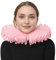 BPURB Renaissance Elisabethan Ruff Kragen Hals Rüschen Kragen Clown Halsbänder (Rosa)