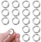 Lusofie 16 Stück Mini Karabiner Runde O Ring Schlüsselring Karabiner 2cm Spaltring Schlüsselanhänger Druckknopf Clip Haken Handwerk DIY Schlüsselbund Zubehör Karabinerhaken