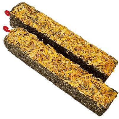 HEU-HEINRICH® - 250g - Knabbersticks Ringelblumen - Ergänzungsfutter für Nager - getreidefrei - entstaubt - ohne künstliche Zusätze - Snack & Belohnung