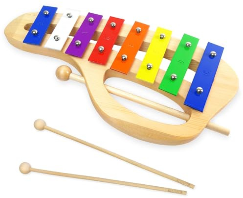 keepdrum KGS-C Glockenspiel mit Griff + 1 Paar zusätzliche Schlägel