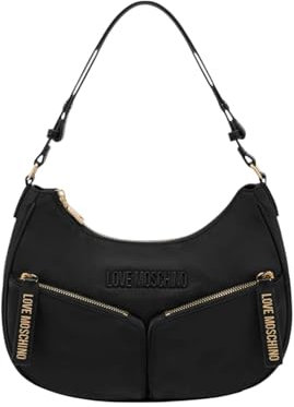 Love Moschino, BORSA A SPALLA Donna, Nero, Taglia unica