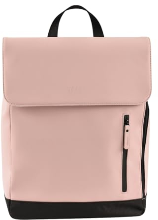 BÉABA, Sac A Langer Bebe, Sac A Dos, Impermeable, 11 poches, Matelas a langer bebe, Matière Rubber Recyclée, Respirant, Anses et Dos Rembourrés, Poche Isotherme, PC17 pouces, 19L, Sac Oslo, Vieux rose