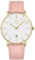 aswan watch Flache Damen Analog Quarz Armbanduhr mit Lederarmband, Datum, 2 Zeiger, 39 mm Gehäusegröße