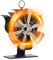 Kaminventilator, 6 Flügel Ofenventilator Ohne Strom, Kaminofen Ventilator für Holzofen, Leiser Betrieb, umweltfreundliche Umwälzung, Effiziente Wärmeverteilung für Holzbrenner und Kamin