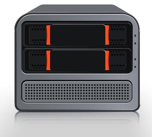 MNBOXCONET Mini PC Nas Quad-Core N100 2 Bay,3-in-1 Micro PC Computer DDR5 16GB RAM 1TB NVMe SSD, SPK/MIC, Dual 2.5GbE i226V LAN Soft Router, Hot Swapping HTPC Network Security