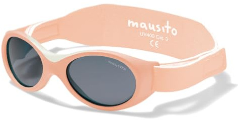Mausito Baby Sonnenbrille (0-18 Monate) | Flexibles Design mit UV400 | Rahmen aus flexiblem TPEE | Leichtes Material mit verstellbarem, weichem Band für einen bequemen Sitz | Europäisches Design