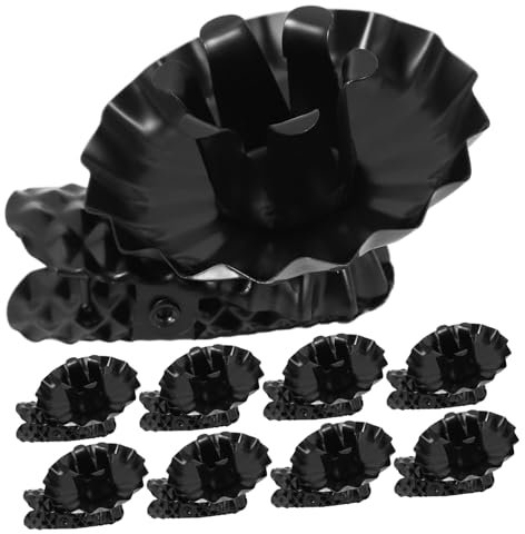 Ciieeo 10 Stücke Metall Kerzenhalter Weihnachtskerzenclip für Weihnachtsbaum Weihnachten Schwarze C-klemme/rockclip Starke Stabile