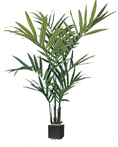 Artificielles.com - Palma kentia artificiale in vaso 12 pinne H 210 cm in kit Verde
