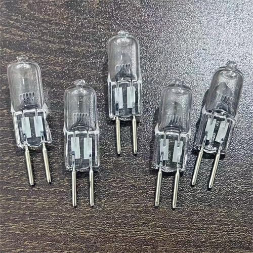 WYLIELAMSH 5 Stück 20W 35W 50W 24V G5.3 75W 100W 150W 250W Mechanische Glühbirne G5.3 24V Lampe Halogenlicht Warmer Glühbirnensockel Klare Halogen eingesetzte Kristalllampe 250W