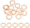 PATIKIL M14 Copper Washer Sealing Ring, 15 Pieces 14mm ID 20mm OD 1.5mm Thickness Metric Flat Sealing Gasket Crush Washer for Screws Bolt Sump Plugs Oil Drain