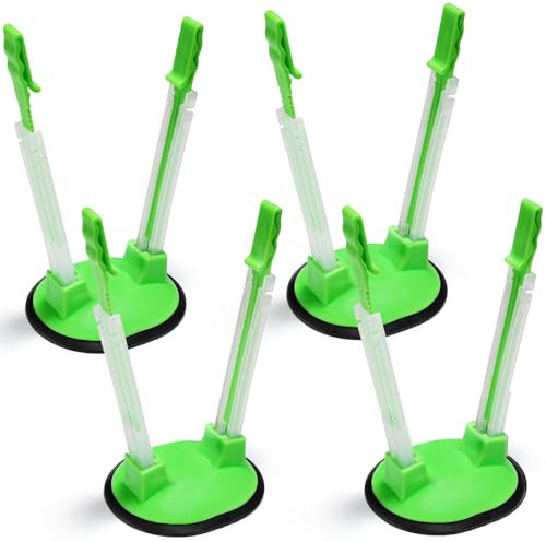 Sinnsally Baggy Rack Holder for Food Prep Bag Stand Holders,Baggie Holders for Meal Prep,Freezer Bag Holder Stand,Reusable Sandwich Ziplock Bag Racks Food Storage Holder for Plastic Bags (Pack of 4)