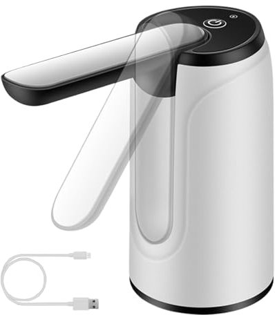 Portable Water Dispenser – Foldable Drinking Pump, USB Charging Quiet Device | Electric Hot Cold Hydration Tool, Space-Saving Automatic Bottle Tap, Leak-Proof Compact Unit Use for Home Office Travel