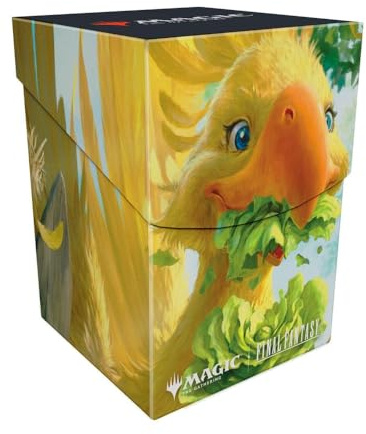 Ultra Pro - Final Fantasy x Universes Beyond Gysahl Greens 100+ Deck Box for Magic: The Gathering | Trading Card Accessories, Collectible Card Game Gear, Fantasy Gaming Supplies