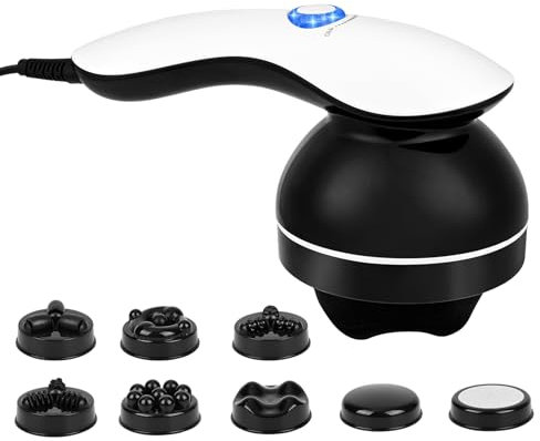 Dreamhigh® Masseur Anti Cellulite Electrique, 8 Masseurs De Tête Interchangeables, Anti Cellulite Puissant Appareil Modeler, pour Soulage Les é Paules, la Taille, L'abdomen, Les Fesses et Les Jambes