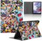 Tablet Coque pour Samsung Tab A9+ (SM-X210/SM-X215/SM-X216) 11'', Anime One Piece Dragon Ball Naruto Attack on Titan Housse de Anti-Collision Protection en Cuir PU Flip avec Fonction Support Anti TPU