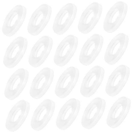 Homoyoyo 20pcs Rubber Washer Seals Sealing Gaskets Shower Head Washers Hose Sealing Gasket Leakproof Shower Hose Seals for Bathroom