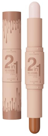 Naturkosmetik 2-in-1: Contouring-Blush-Rouge Stick, Cremig, Multifunktional, Langlebig, Alle Hauttypen (O1# Lichtbeige+)