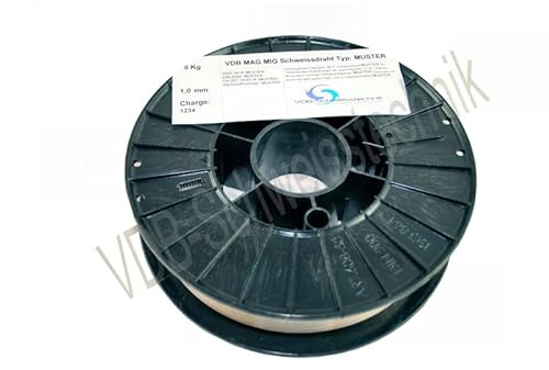 Schweißdraht MAG Edelstahl 1.4430-0,8 mm Spule - D200-4430 V4A - 5,0 Kg | MIG Schweißzusatz 316 CrNiMo 19 12 3 Drahtelektrode auf Rolle