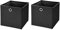 StickandShine 2er Set Schwarz Faltbox 32 x 32 x 32 cm Aufbewahrungsbox faltbar