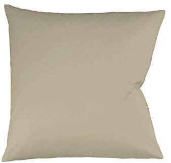 fleuresse 9200 Colours Interlock Jersey Kissenbezug aus 100% Baumwolle, Oekotex Standard 100, 80 x 80 cm, Taupe