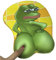 Gupiar Tapis de Souris 3D Pepe Triste Grenouille antidérapante en Silicone pour Bureau, Ordinateur, Ordinateur Portable