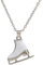 VASSAGO Halskette mit Schlittschuh-Anhänger, Halskette, Sport, Eiskunstlauf-Halskette, Schmuck, Skater-Zubehör, Schlittschuh-Liebhaber, Geschenke für Mädchen, Frauen, Teenager, Zink, Kein Edelstein