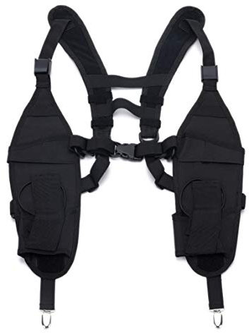 LAGESUN MINGUUK 4K HDMI Video Capture Cards Universal Double Radio Shoulder Harness Holster Chest Holder Vest for Two Way Radio Search Rescue Essentials