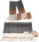 Smyrna Turkish Cotton Fischgräten-Serie Handtuch - 2er Set | 40x100cm | 100% türkische Baumwolle | Haartücher, weiche Waschlappen für Bad & Küche | läuft Nicht EIN | Premium Luxus - Schwarz