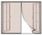 CHENG Tende zanzariere magnetiche 180x240cm, Zanzariera Porta Finestra Rete di Ottima qualità, Totalmente Magnetica Rete, Finestre A Battenti - Marrone