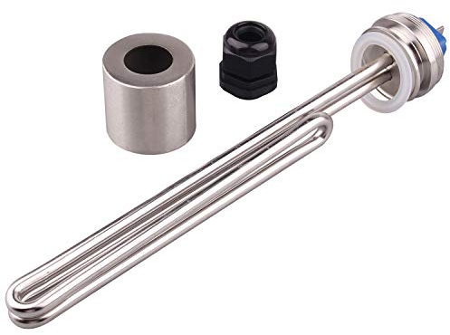 Wang shufang 1pc 1.5 Tri-clamp 240V 4.5KW Electric Water Heater Element Immersion Heating Element With Stainless Steel Cap