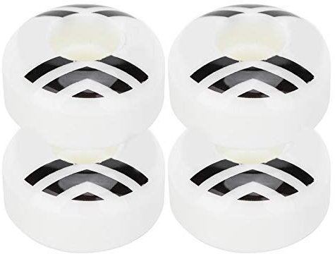 Alomejor 4PCS Skateboard Street Skateboard Rad Anti-Rutsch-Drift Longboard für Street, 52x30mm(White)