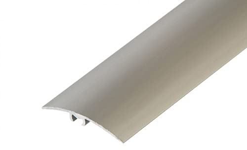 Aluminium Carpet Cover Threshold Transition Strip 1M Champagne Door Floor Trim TMW Profiles (50mm)