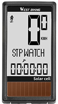 Wireless Solar Energy Bicycle Tachometer: Fahrradcomputer Wasserdichte Fahrrad Tacho Kilometerzähler Radfahren Tracker zum Radfahren Radfahren Zubehör