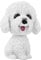 TOPINCN Bobbing Head Dog Simulation Shaking Head Dog Decor Wackelkopf Dekoration Wackelkopf Spielzeugauto Innenraum Armaturenbrett Ornament(Teddy (weiß))