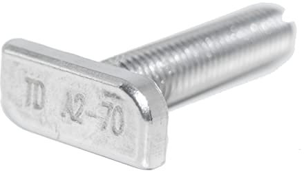 Tornillos de cabeza para martillo M8 x 70, acero inoxidable, 10 unidades, de acero inoxidable A2, tipo 28/15, montaje fotovoltaico y solar