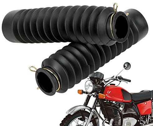 Stivali Forcella Motocicletta,Stivali da Forcella Anteriore in Gomma Copre Ammortizzatore 1 Paia | Coperture forcelle universali Ghette Soffietti ammortizzatori