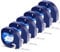 Plastic White 12mm x 4m Etikettenband Kompatibel mit Dymo Letratag Etikettenband a91221 Kompatibel mit Dymo LetraTag LT-100H,200B,XR,LT-110T,QX50,2000,XM Wasserfest UV BeständigEtikettenband 6er-Pack