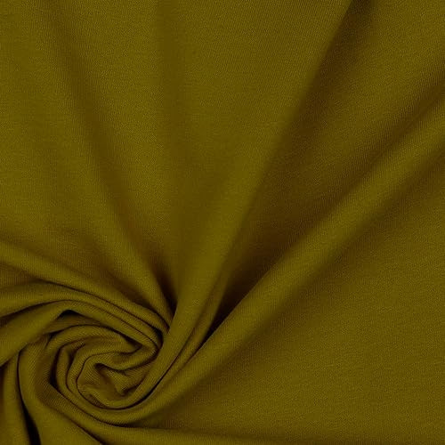 Bio Soft Sweat | Uni | zertifiziert | viele Farben | Meterware (olive)