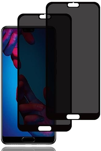 BCHKLAI Sichtschutz Schutzfolie für Huawei P20 [2 Stück], Privacy Schutzfolie, Privacy Schutzglas, 9H Härte, Kratzfest, Anti-Fingerprint, Blasenfrei, Anti Spy Displayschutzfoli für Huawei P20