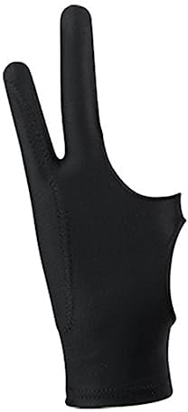 Künstlerhandschuh Für Zeichentablett, Atmungsaktiver Digitaler Zeichenhandschuh 3-lagiger 2-Finger-Zeichenhandschuh Für Die Linke Und Rechte Hand Zeichnungstablettenhandschuh Für Zeichentablett(S)