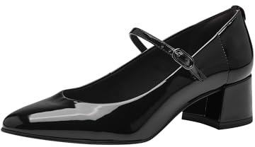 Tamaris Damen Pumps Vegan schwarz 36