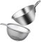 MAGICLULU 1 Set Small Steel fine mesh Sieve Special Basin Japan Sieve Egg Beater Mixing Bowl fine mesh Rice Sieve Vegetable Bowl Metal Colander Food Mesh Rice Rice Washing Machine Cream, 01205622C25